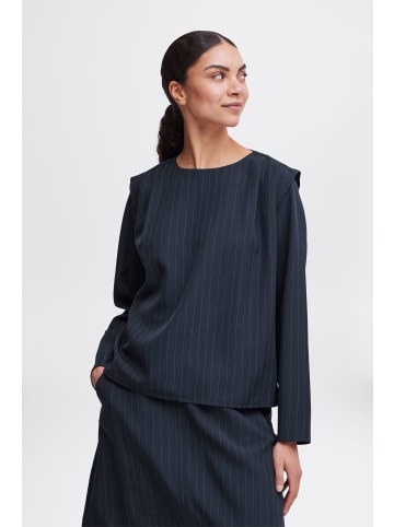b. young BYMMIDDE BLOUSE - LIGHT WOVEN Loose fit in Navy Pinstripe Mix