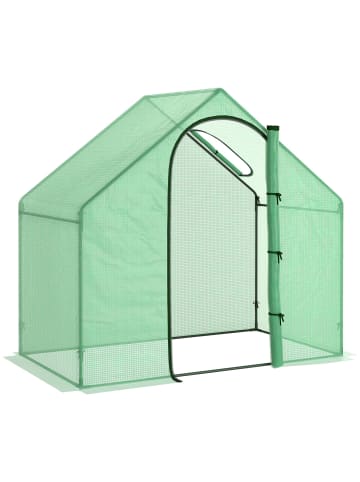 Outsunny Foliengewächshäus 180L x 100B x 168H cm Grün