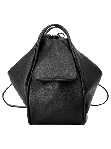 X-ZONE City-Rucksack echt Leder in schwarz