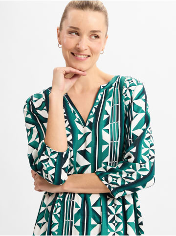 Street One Kleid in grün ecru - 0001