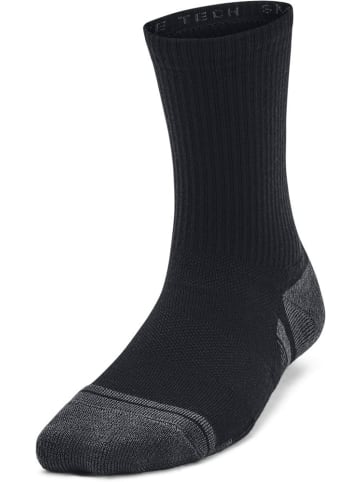 Under Armour Kinder Socken "Y UA Perform Tech 3P Crew" in Schwarz