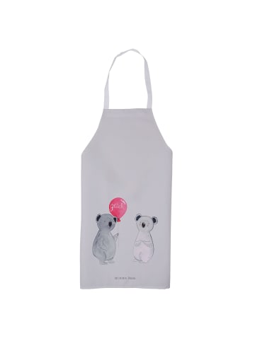 Mr. & Mrs. Panda Kochschürze Koala Luftballon ohne Spruch in Grau Pastell