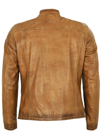 Milestone Lederjacke Lammnappa in Hellcognac