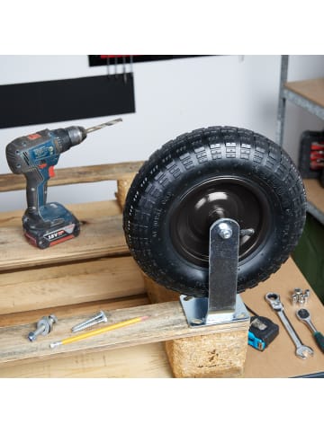 relaxdays Bockrolle in Schwarz - 3.50-6