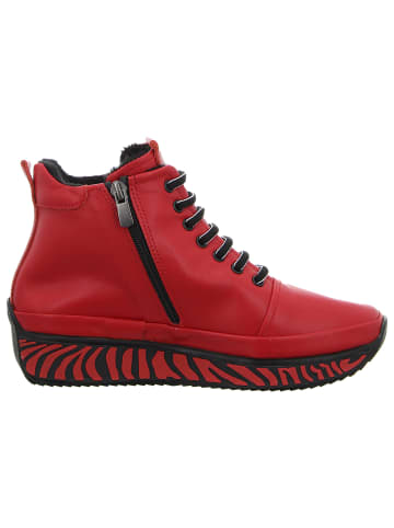Artiker Schnürstiefelette in rot
