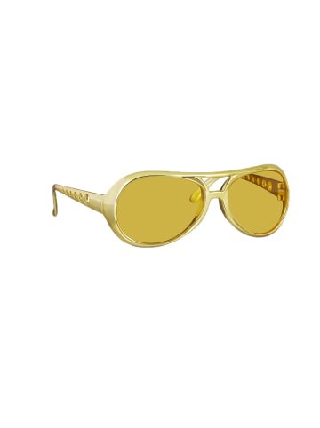 relaxdays 10x Rapperbrille in Gold