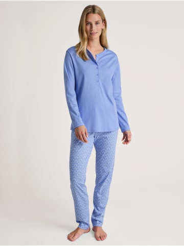 Calida Pyjama in hydrangea blue