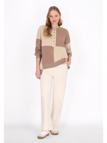 myMo Sweatshirt in Beige Brown