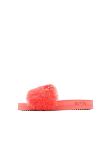 Flip Flop Hausschuh "pool fur*mouse metallic" in coral