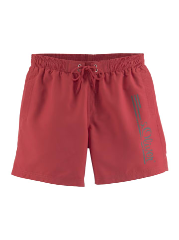 S. Oliver Badeshorts in rot