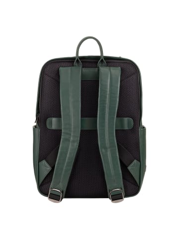 DuDu Sydney Daypack Leder 42 cm Laptopfach in mangrove
