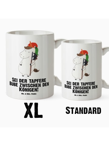 Mr. & Mrs. Panda Teepott Einhorn  mit Spruch in Weiß
