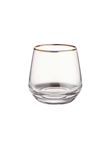 Butlers Glas mit Goldrand 345ml TOUCH OF GOLD in Transparent-Gold