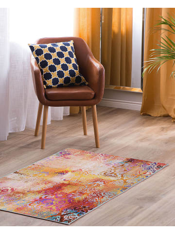 Beliani Kurzflor ISPARTA in Bunt/Lila/Rosa - (W) 80 x (H) 0.5 x (L) 150 cm