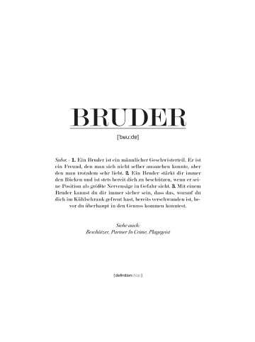 Poster & Frame Poster Bruder