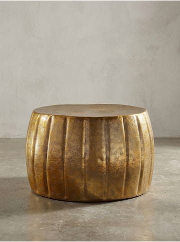 KADIMA DESIGN Couchtisch 60x36x60 cm Aluminium Beistelltisch orientalisch