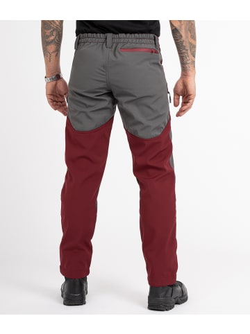 Rock Creek Softshellhose in Weinrot