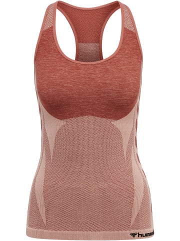 Hummel Hummel Top Hmlclea Yoga Damen Atmungsaktiv Schnelltrocknend Nahtlosen in WITHERED ROSE/ROSE TAN MELANGE