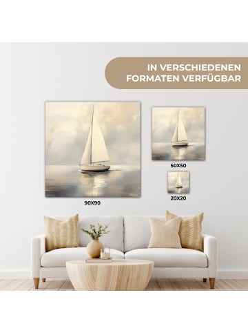 MuchoWow Leinwand Bilder Creme