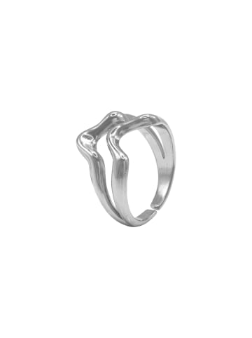 Steel_Art OneSize Ring Frauen Helia silberfarben poliert in silberfarben poliert