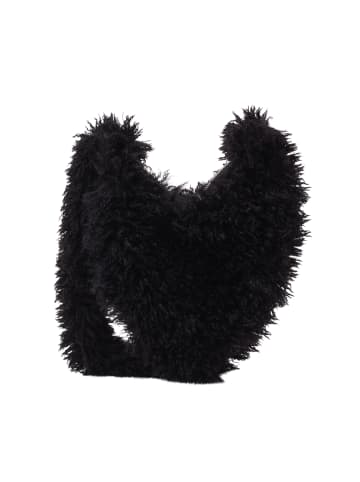 myMo Tasche Mit Teddyfell in SCHWARZ