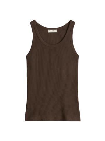 Marc O'Polo Ripp-Tanktop slim in Burnt Coffee