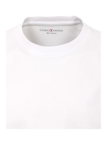 CASAMODA T-Shirt Halbarm Doppelpack 092500 in Weiß