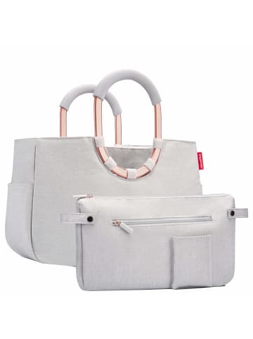 Reisenthel loopshopper M / Shopper 40 cm (summerstripes coffee) in frame twist sky rose