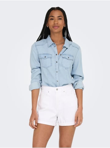ONLY Hemd in Light Blue Denim