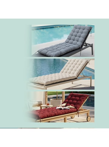 relaxdays Bankauflage in Rot - 180 x 70 cm