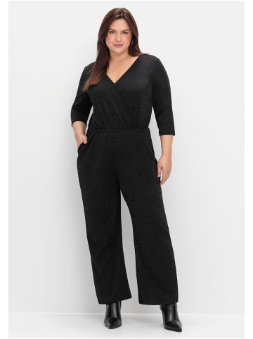 sheego Overall in schwarz