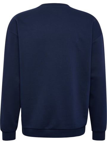 Hummel Pullover "Loose Crewneck Bee" in Blau