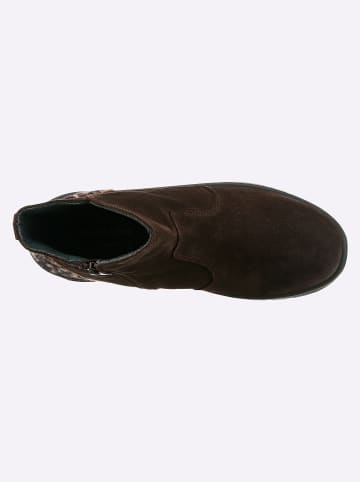 Heine Stiefelette in dunkelbraun-leo