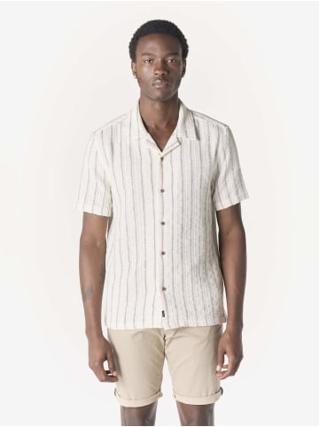 KOROSHI Schicke gestreifte block-camp shirt sommer in weiß