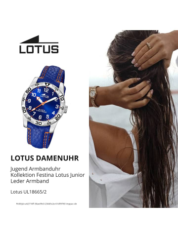 Lotus Analog-Armbanduhr Lotus Junior blau mittel (ca. 34mm)