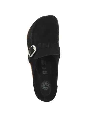 Birkenstock Clogs Buckley Veloursleder normal in schwarz