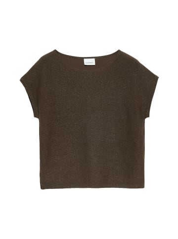 comma Strickshirt in mocca roségold - 0002