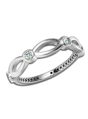 GoldDream Goldring 333 Weißgold - 8 Karat Ranke Größe 58 (18,5) Ringe