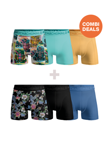 Muchachomalo 6er-Set: Boxershort in Mehrfarbig - für Herren