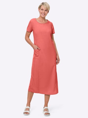 Sieh an! A-Linien-Kleid in koralle