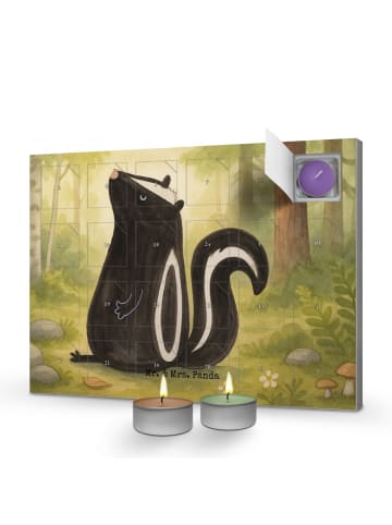 Mr. & Mrs. Panda adventskalender duftkerzen Stinktier Sitzen Des... in Weiß
