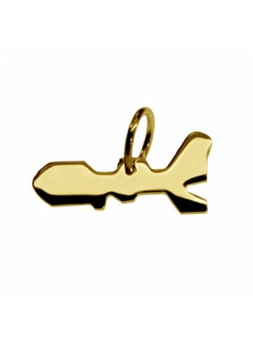 Schmuckador Anhänger der Landkarte Elba in massiv 333 Gelbgold in gold