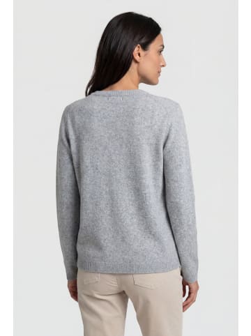 Olsen Strickjacke in hellgrau - 0001