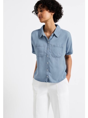 Street One Halbarmbluse in light blue soft wash