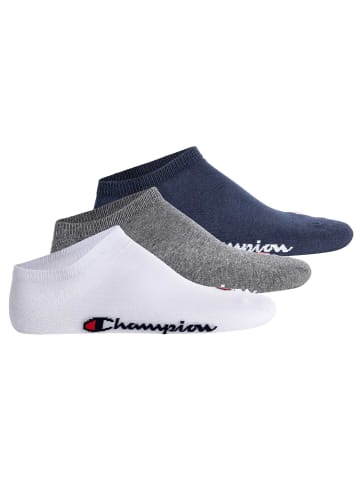 Champion Socken 3er Pack in Blau/Weiß/Grau