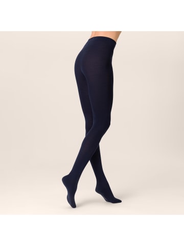 Kunert Strickstrumpfhose Soft Wool Cotton wärmend in Marine