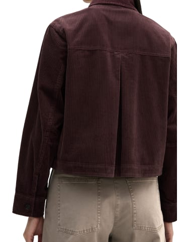Marc O'Polo Cord-Overshirt regular in Black Cherry