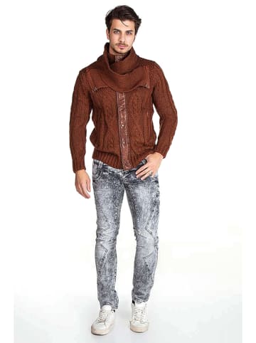 Cipo & Baxx Strickjacke in Brown