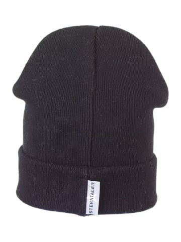 Sterntaler Strickmütze Skaterlook in schwarz