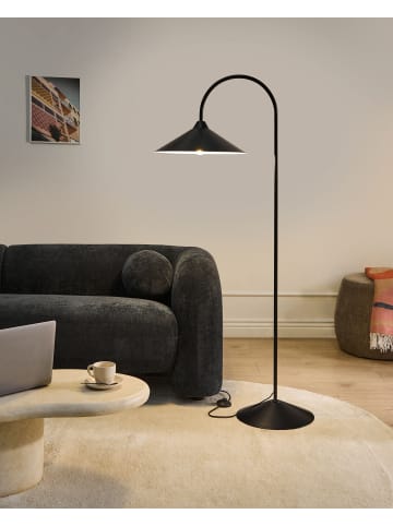 Beliani Stehleuchten SAVEGRE in Schwarz - (W) 66 x (H) 150 x (L) 40 cm